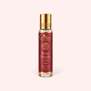 Rose Petals Attar, 8ML Roll On The Pure, Decadent Essence of Freshly Picked Indian Roses