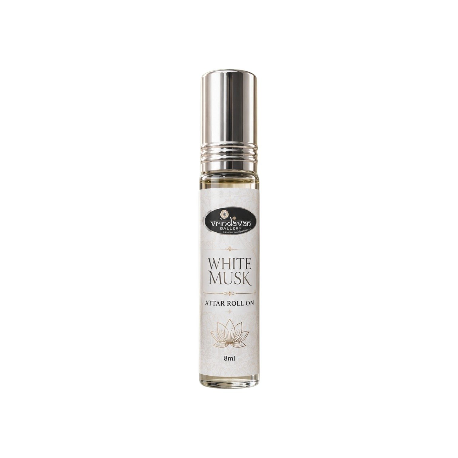 White Musk Attar, 8ML Roll OnExperience Pure Cleanliness, Timeless Serenity, and Subtle Luxury